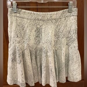 Banana Republic Textured Black and White Skirt
